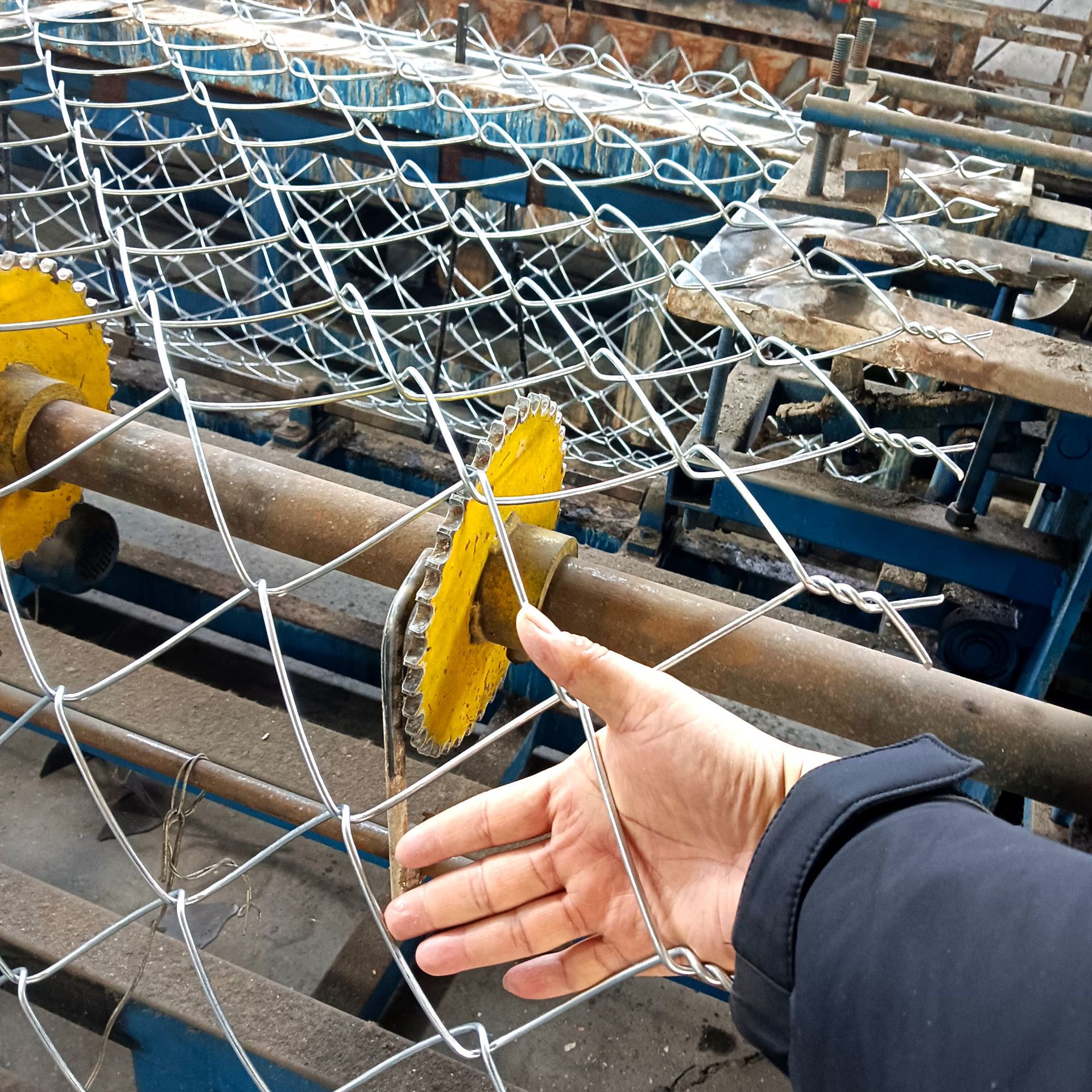 Chain link fence detail